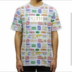 Limited KITH‎ TREATS CIRCULAR TEE SHIRT LIGHT BLUE medium